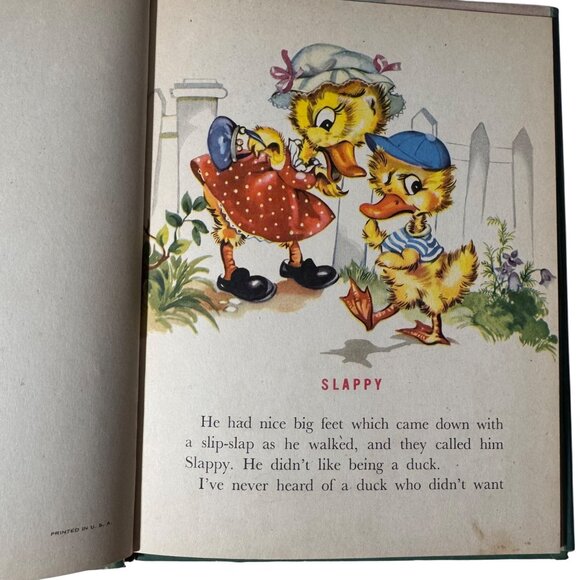 Vintage 1946 Slappy A Bonnie Book Elsie Church Illustrated Cathryn Taylor HC DJ - Picture 7 of 15